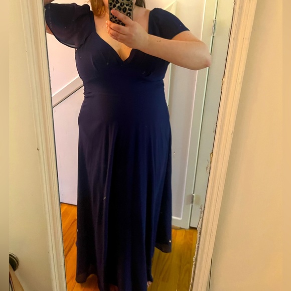 Navy Gown NWT size large Lesh Zumel - Picture 7 of 8